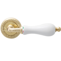 Ручка Extreza "DANA" (Дана) 305 на розетке R06 полированная латунь F01