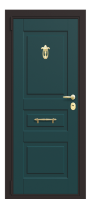 Дверь Fortis Normal зеленое сукно/граб белый