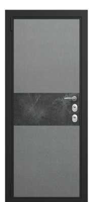 Дверь Fortis Optimal лен графит/черный гранит