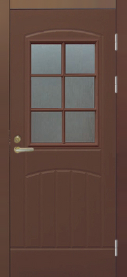 Дверь Входная дверь F2000 W71 коричневая