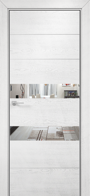 Дверь Testura 10 Белая Эмаль Патина ПО