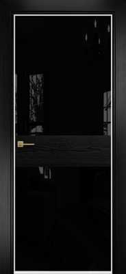 Дверь Testura 12 Эмаль черная ПО