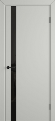 Дверь Fashion Simple 69 ПО Black Gloss Серый (NCS 2502-R)