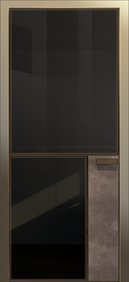 Дверь Aluminium A03 ПО (двустворчатая)