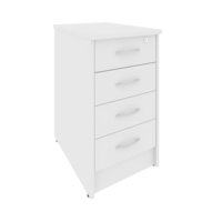 Тумба приставная с фолдингом (4 ящика, с замком) RIVA А.ТП-4.1F-S 412х600х750