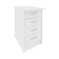 Тумба приставная с фолдингом (4 ящика, с замком) RIVA А.ТП-4.2F-S 412х720х750