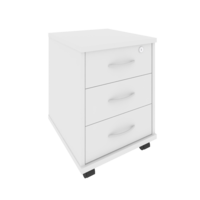 Тумба подкатная (3 ящика фолдинг, с замком) RIVA А.ТМ-3F 420х450х556