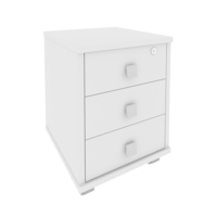 Тумба подкатная (3 ящика фолдинг, с замком) STYLE Л.ТМ-3F 420х450х563