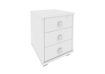 Тумба подкатная (3 ящика фолдинг, с замком) STYLE Л.ТМ-3F 420х450х563