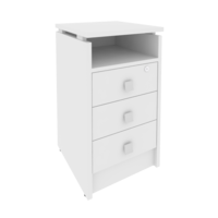 Тумба приставная (3 ящика фолдинг, с замком) STYLE Л.ТП-4F 420х450х750