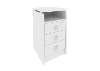 Тумба приставная (3 ящика фолдинг, с замком) STYLE Л.ТП-4F 420х450х750