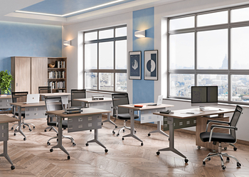 Мебель для персонала серия X-PULL (Складные столы металл)