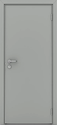 Дверь Влагостойкая дверь POSEIDON серая c AL торцом ПГ