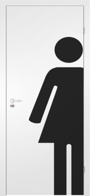 Дверь Капель Гладкая ПГ WOMEN (белая)