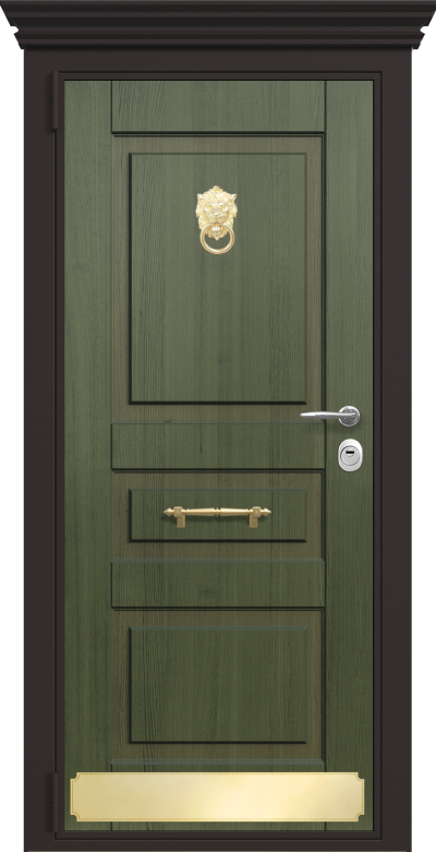 Дверь Fortis Normal темно-зеленое/милк