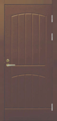 Дверь Входная дверь F2000 коричневая