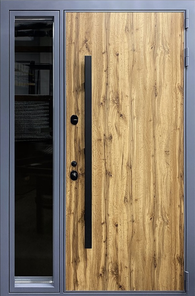 металлические двери входная дверь с терморазрывом termowood греческий платан