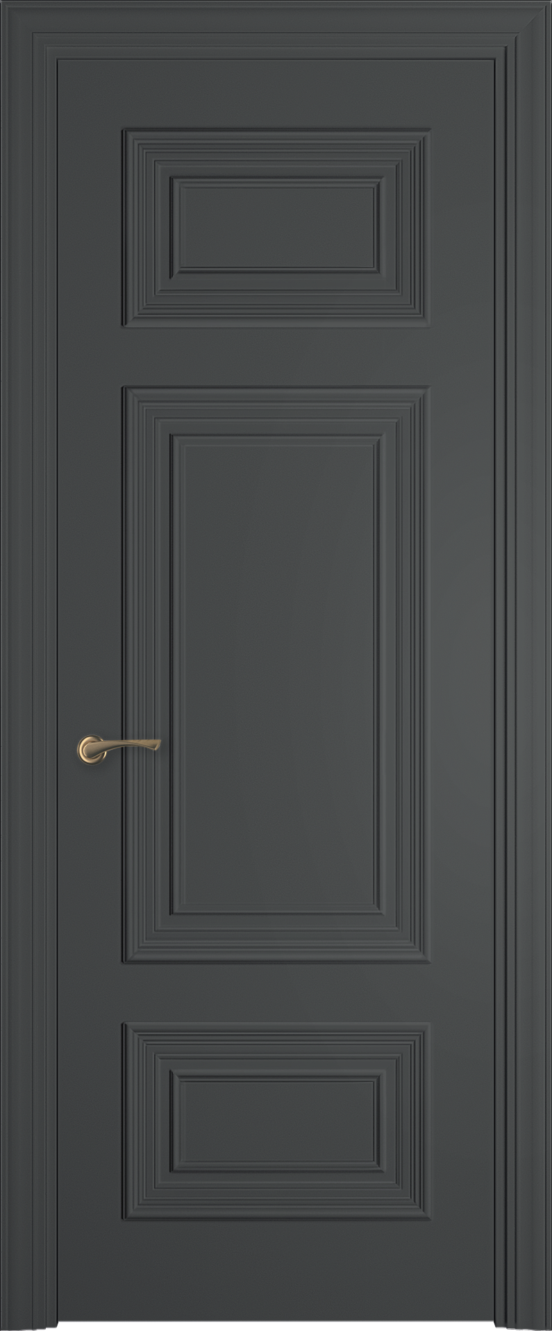 Дверь Eleganza 07 темно-серый 7011 ПГ