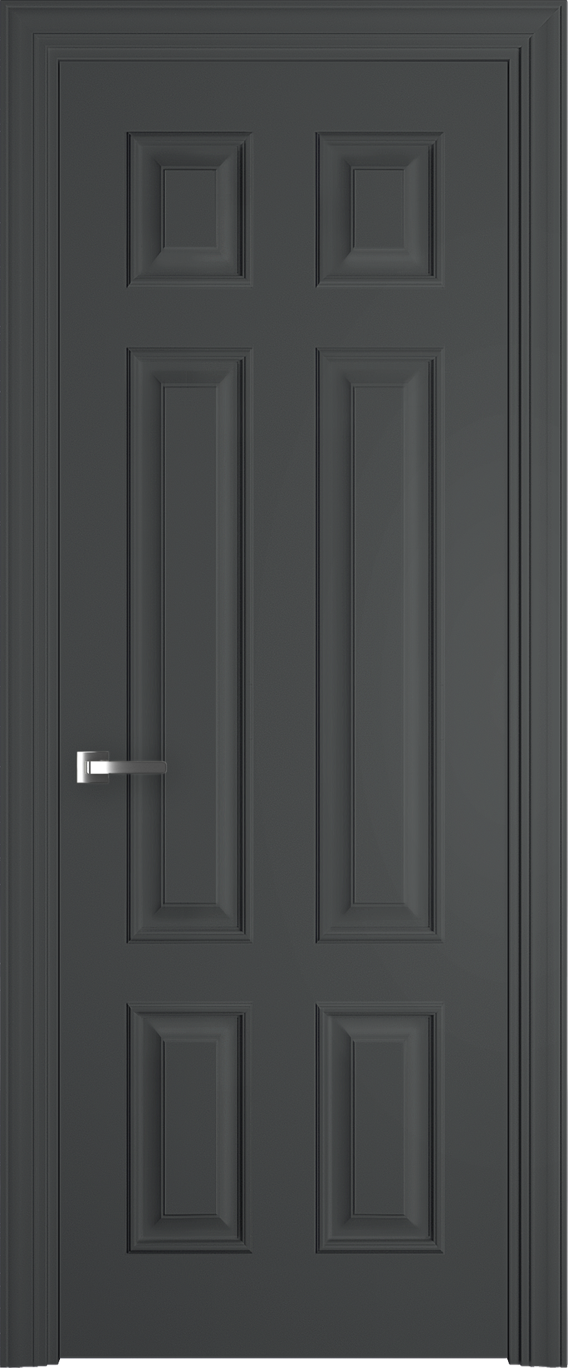 межкомнатные двери эмалированная межкомнатная дверь eleganza 11 темно-серый 7011
