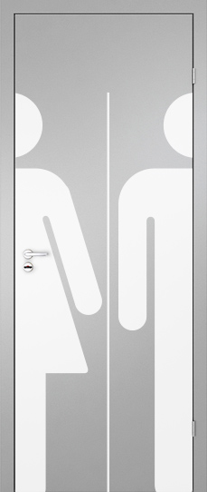 Дверь Финская дверь NEOGREEN WC (серая)